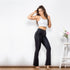 High Waist Black Flared Skinny Women's Stretch Jeans - ROUTINE FASHION